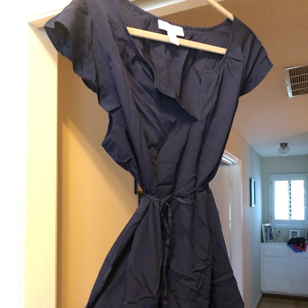 Navy blue maternity shirt
